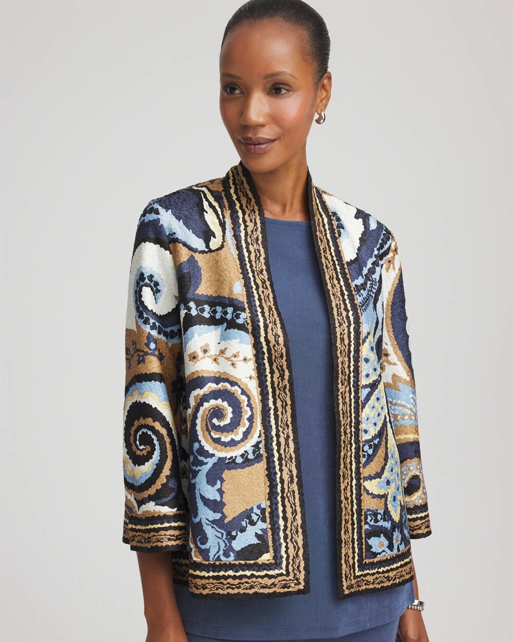 Travelers™ Collection Paisley Crushed Jacket | Chico's